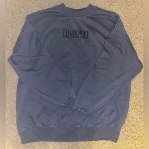 Taylor Swift ERAS Tour blue crewneck